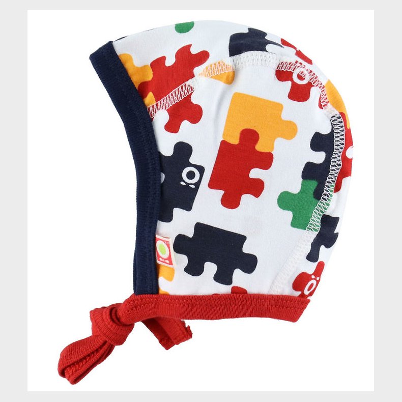 Katvig Babyhjelm - 1-Lags - Hvid m. Puslespil