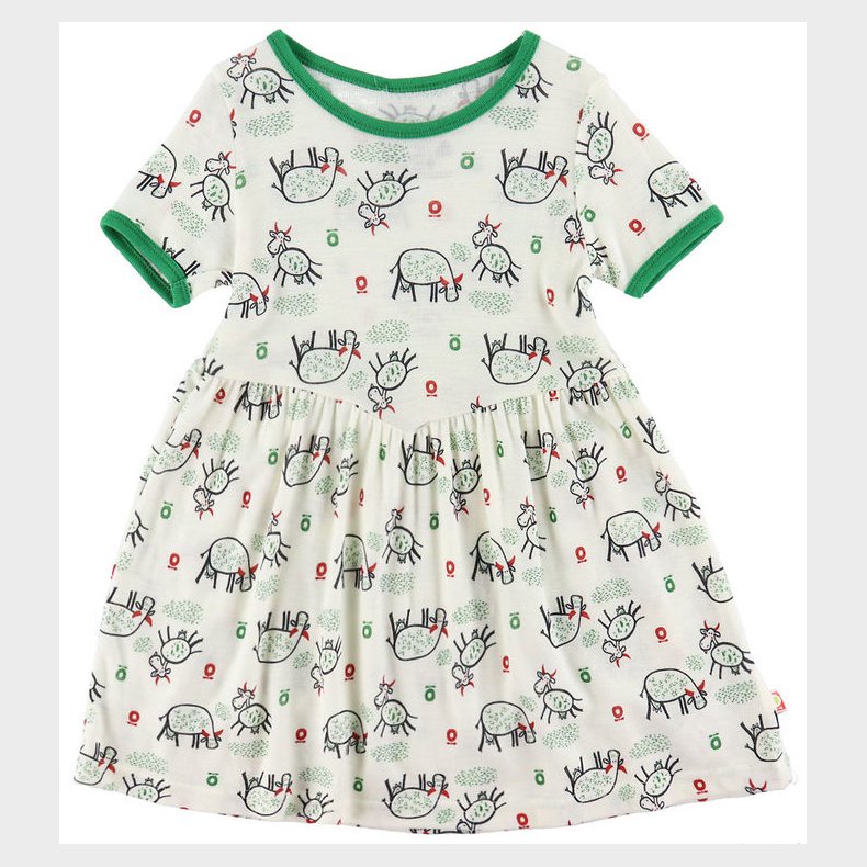 Katvig Kjole - Uld - Hvid m. Ker