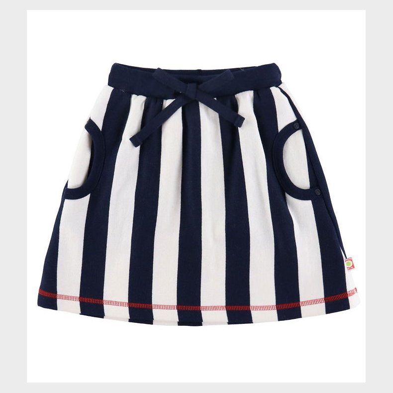Katvig Nederdel - Navy/Hvid Stribet