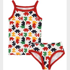 Katvig Undertj - Hvid m. Puslespil