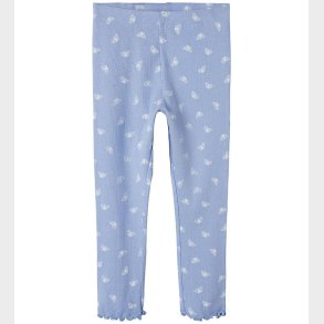 Name It Leggings - Rib - NmfVemia - Serenity/Butterflies