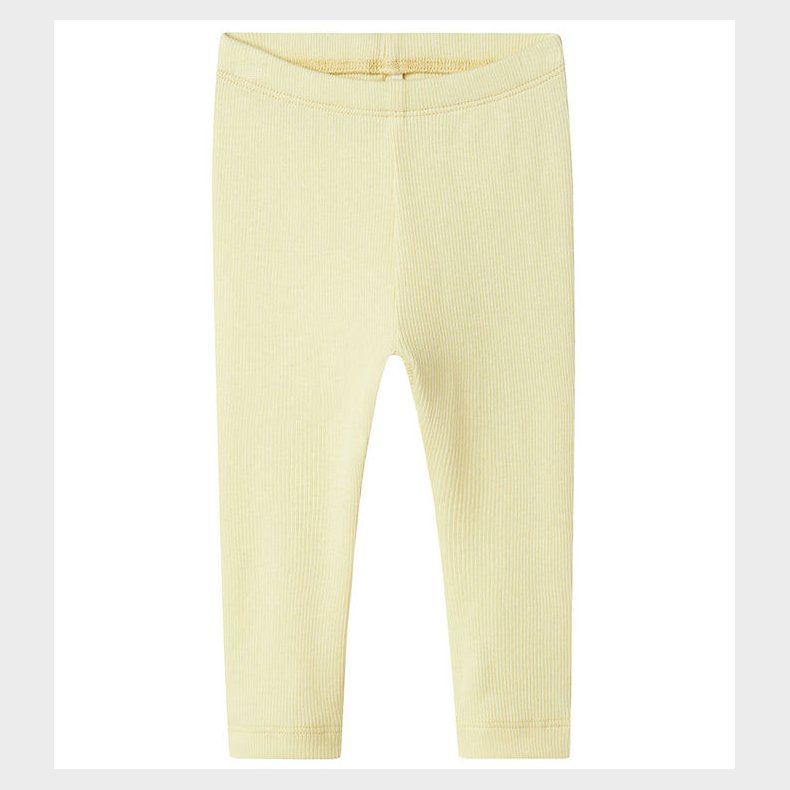 Name It Leggings - Rib - Noos - NbnKab - Pastel Yellow