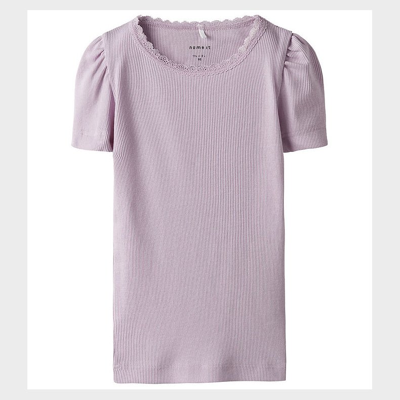 Name It T-shirt - Rib - Noos - NmfKab - Winsome Orchid