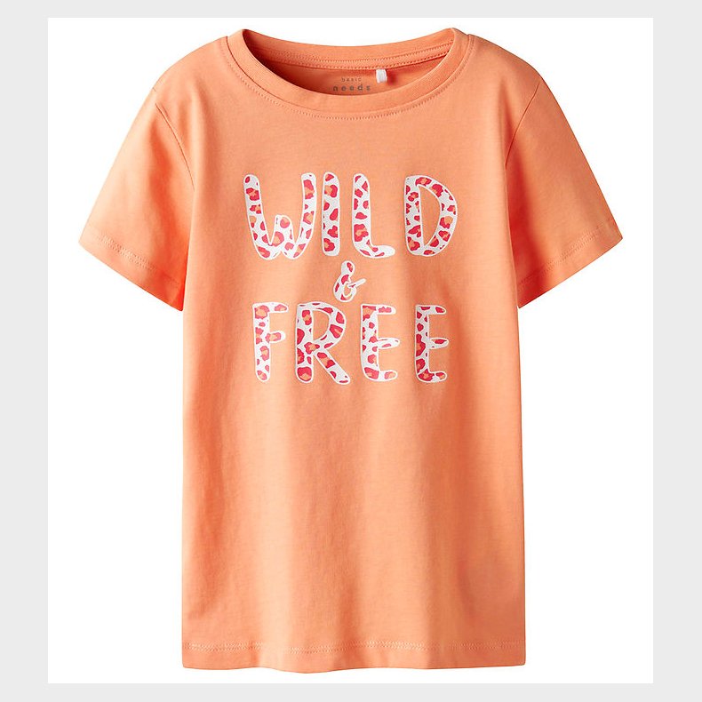 Name It T-shirt - Noos - NkfVanaya - Papaya Punch/Wild & Free