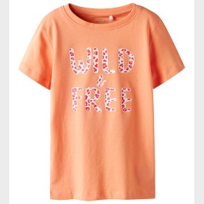 Name It T-shirt - Noos - NkfVanaya - Papaya Punch/Wild & Free