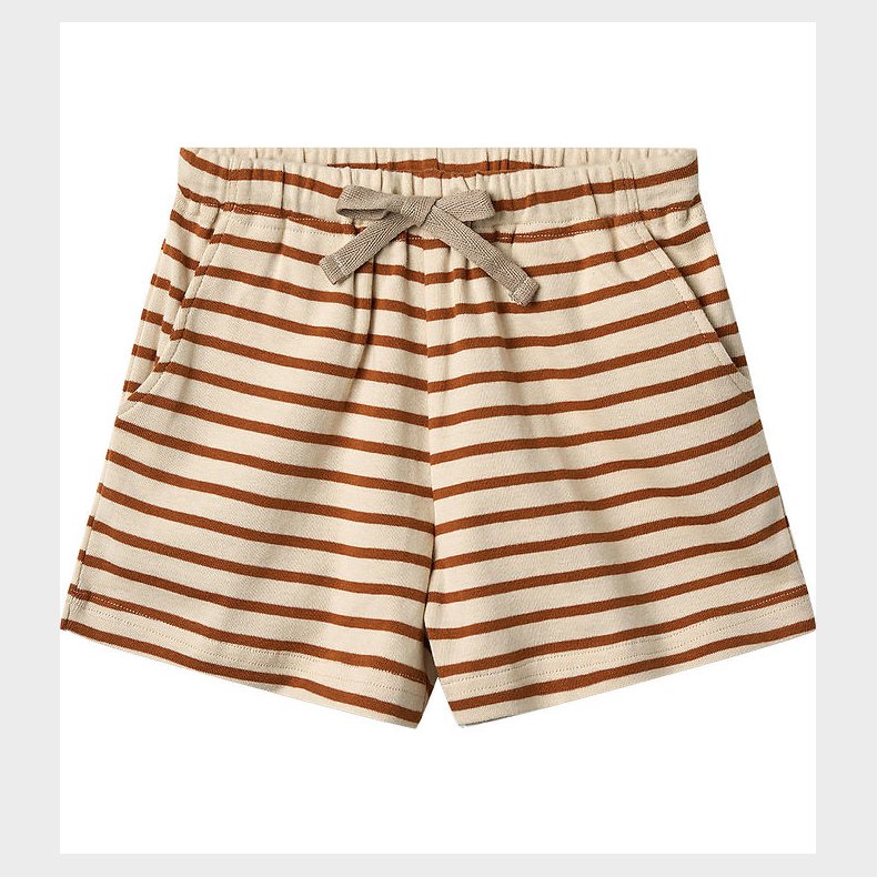 Wheat Shorts - Kalle - Warm Caramel Stripe