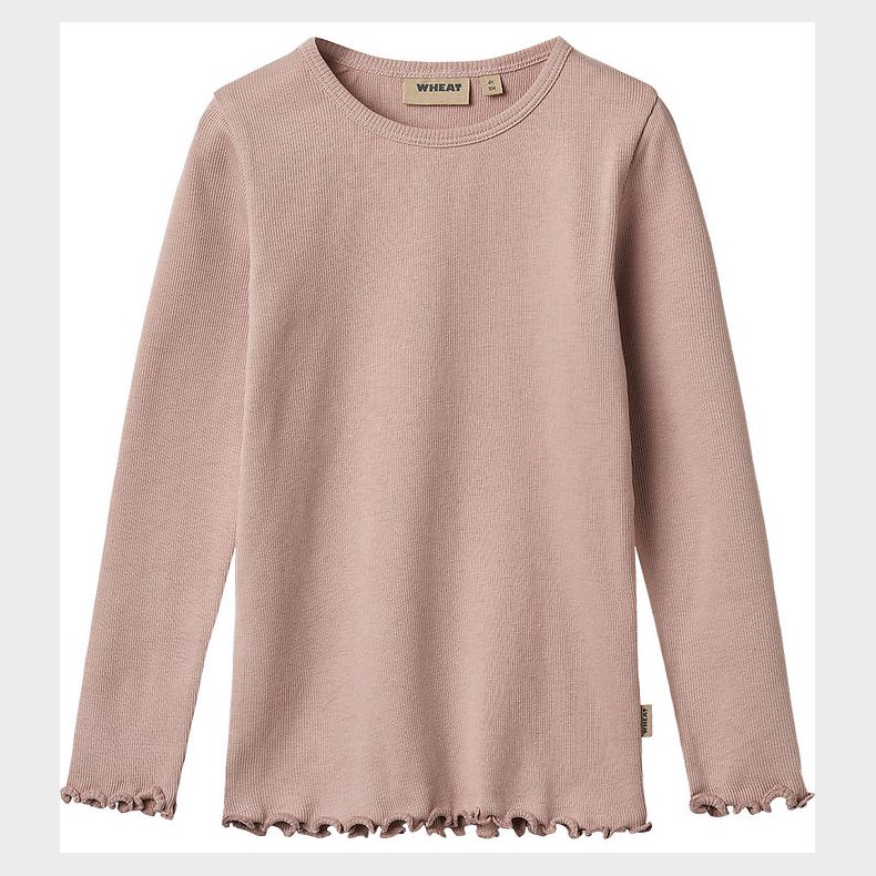 Wheat Bluse - Rib - Ida - Rose Powder
