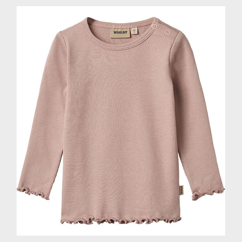 Wheat Bluse - Rib - Ida - Rose Powder