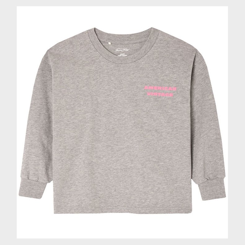 American Vintage Bluse - Fizvalley - Grmeleret m. Print