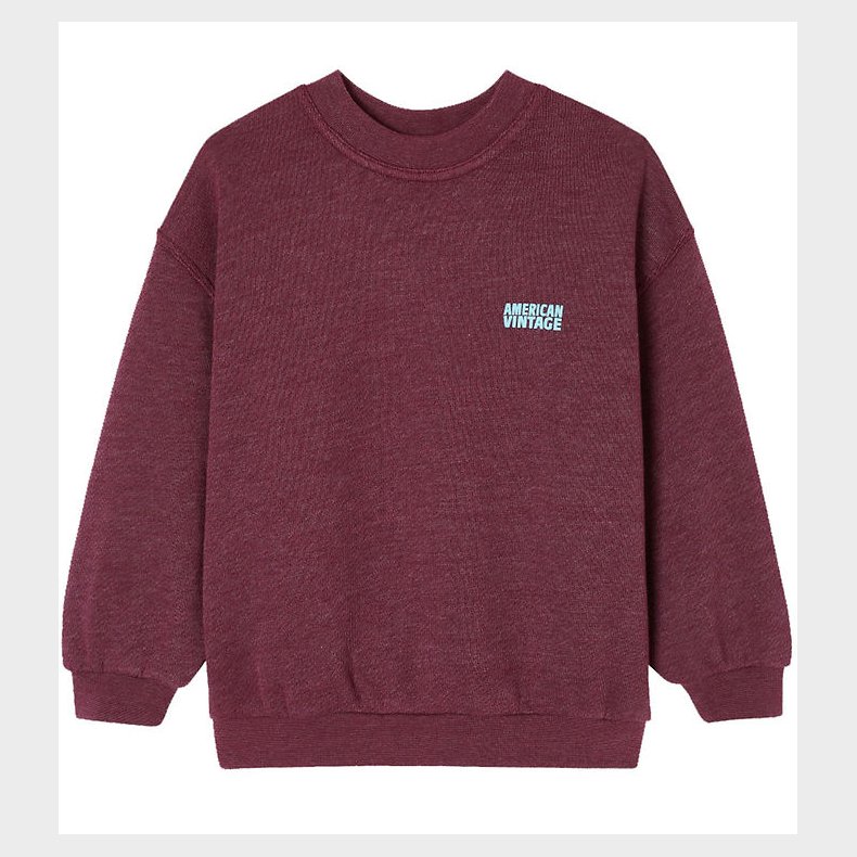 American Vintage Sweatshirt - Doven - Overdyed Burgundy