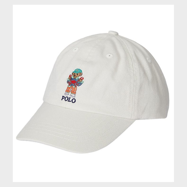 Polo Ralph Lauren Kasket - Sport - Hvid m. Bamse