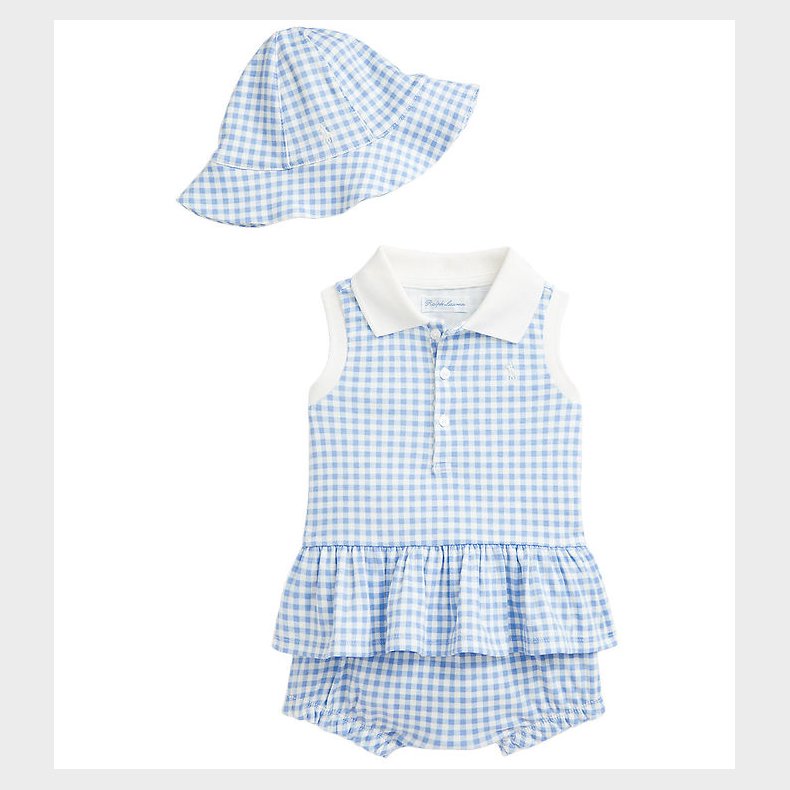 Polo Ralph Lauren Sommers�t - Top/Bloomers/Sommerhat - Bl�ternet