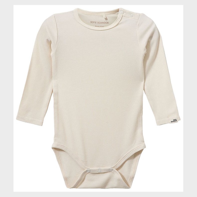 Sofie Schnoor Body l/� - Rib - DicteSB - Off White