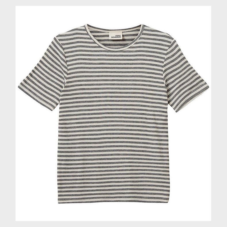 Sofie Schnoor T-shirt - Nataliasy - Rib - Grey Striped