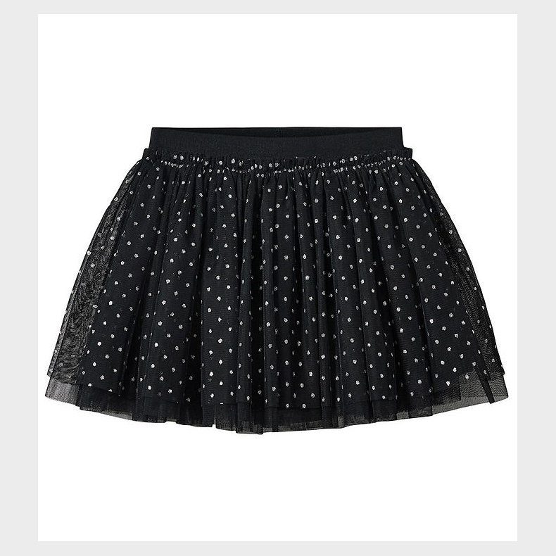 Sofie Schnoor Nederdel - Tyl - Siggysk - Sort m. Prikker