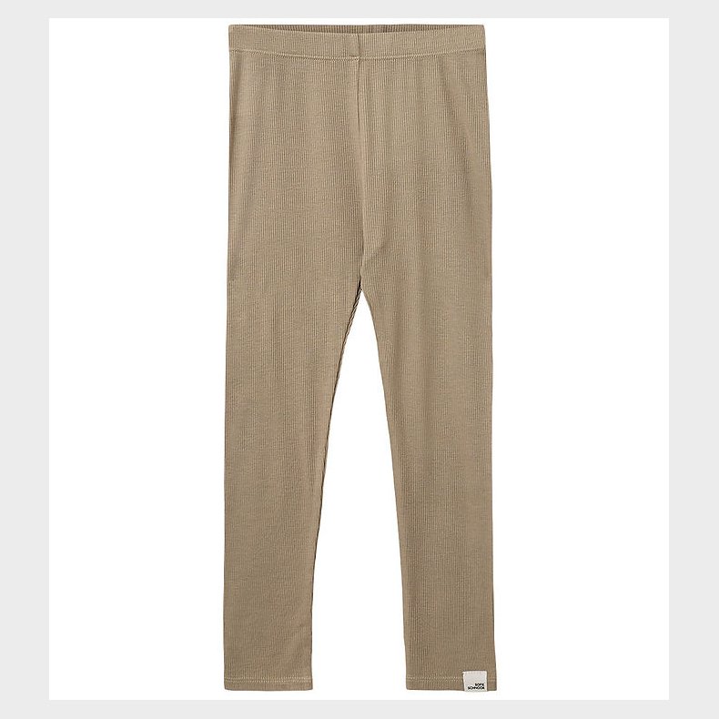 Sofie Schnoor Leggings - Rib - Nalinesb - Dark Sand