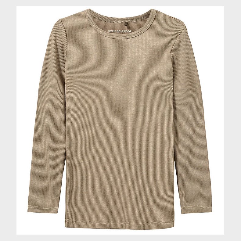 Sofie Schnoor Bluse - Rib - Petriciask - Dark Sand