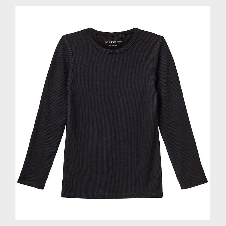 Sofie Schnoor Bluse - Rib - Petriciask - Sort