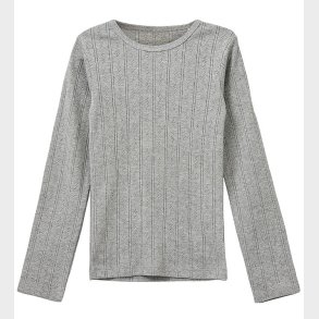 Sofie Schnoor Bluse - PetriciaSY Pointelle - Gr�meleret m. Hulm�