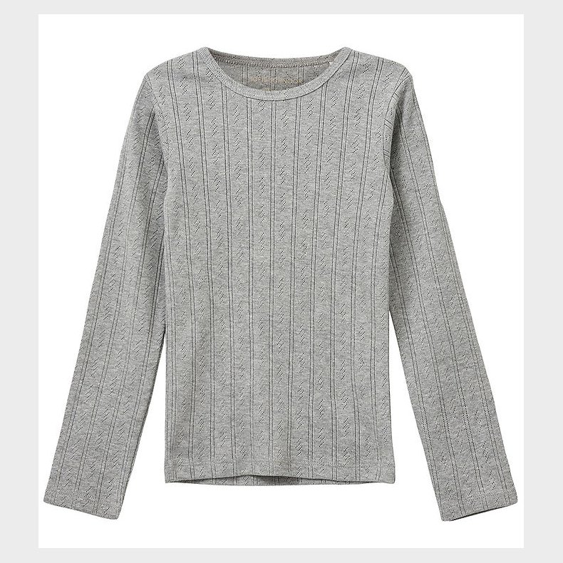 Sofie Schnoor Bluse - PetriciaSY Pointelle - Gr�meleret m. Hulm�