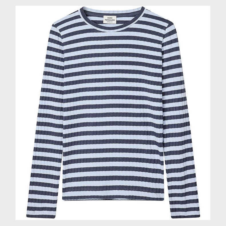 Mads Nrgaard Bluse - Rib - Talika - Parisian Night/Cashmere Blu