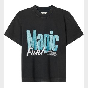 Mads Nrgaard T-Shirt - Tristi - Sort/Bl m. Glimmer