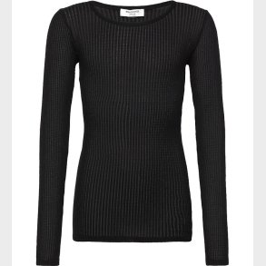 Rosemunde Bluse - Rib - Baku - Sort