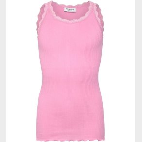 Rosemund Top - Lang - Rib - Balta - Prism Pink m. Blonder