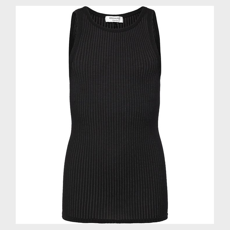 Rosemunde Top - Rib - Baku - Sort