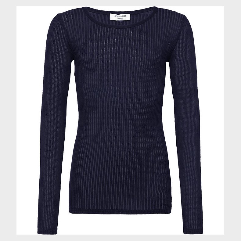 Rosemunde Bluse - Rib - Baku - Navy