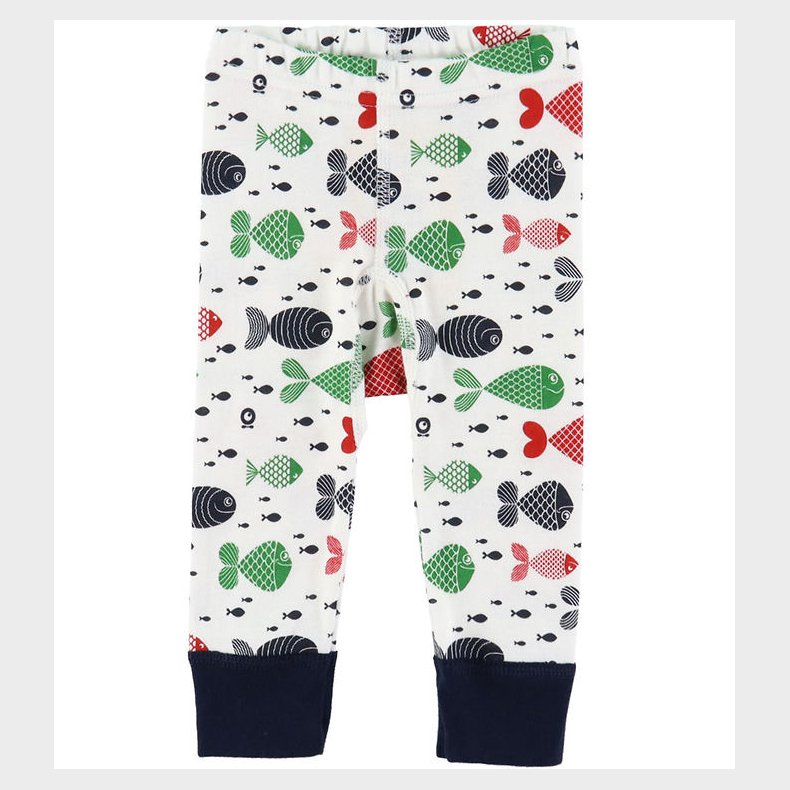 Katvig Leggings - Hvid m. fisk