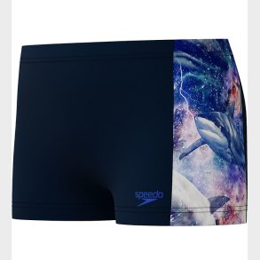 Speedo Badebukser - Digital Panel - Navy m. Hajer