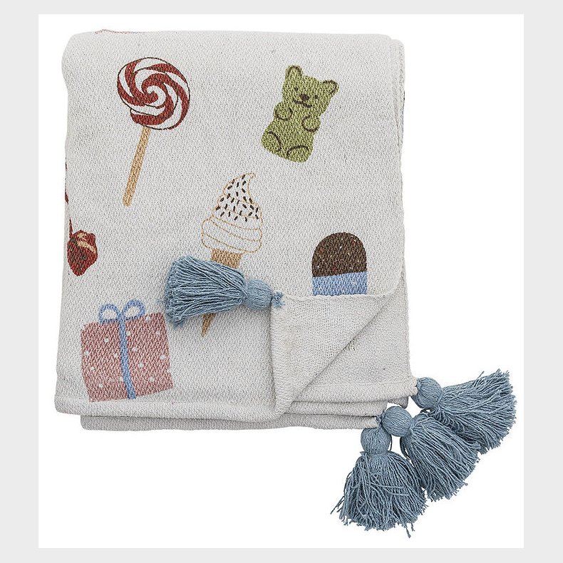 Bloomingville Mini Tppe - 160x130 cm - Sweets Plaid - Nature