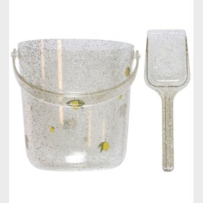 Konges Sljd Strandst - Spand/Skovl - Glitter - Citron