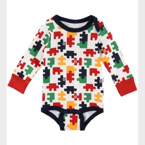 Katvig Body L/ - Rd/Hvid Stribet