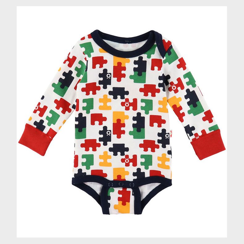 Katvig Body L/ - Rd/Hvid Stribet