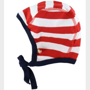 Katvig Babyhjelm - Rd/Hvid Stribet