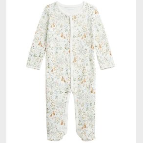 Polo Ralph Lauren Heldragt - Hvid m. Blomster/Harer