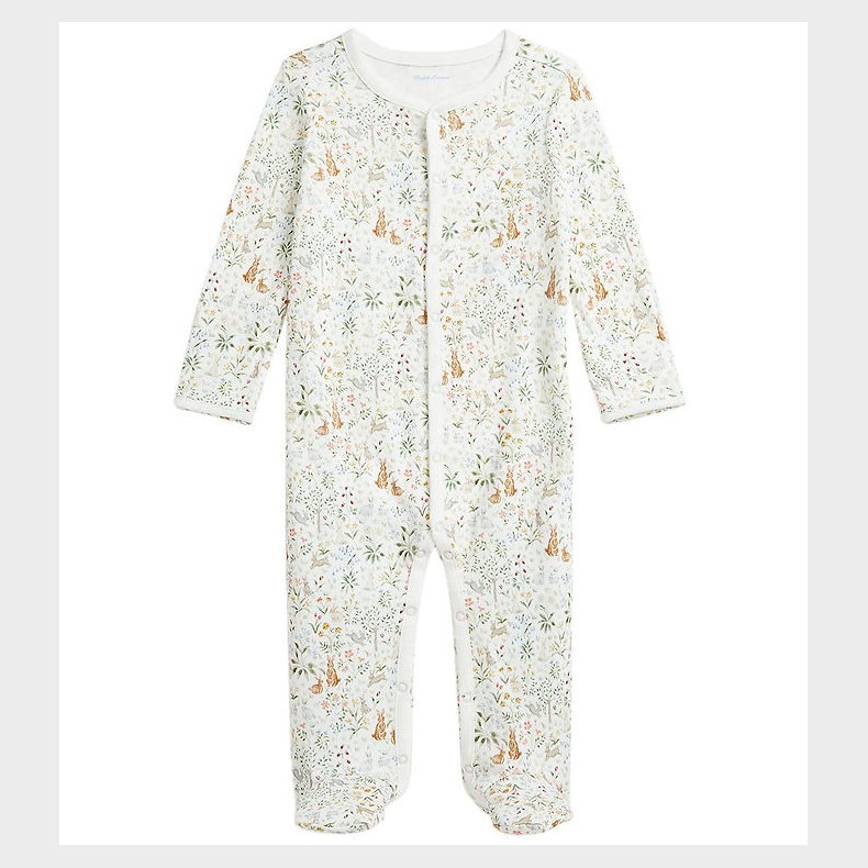 Polo Ralph Lauren Heldragt - Hvid m. Blomster/Harer