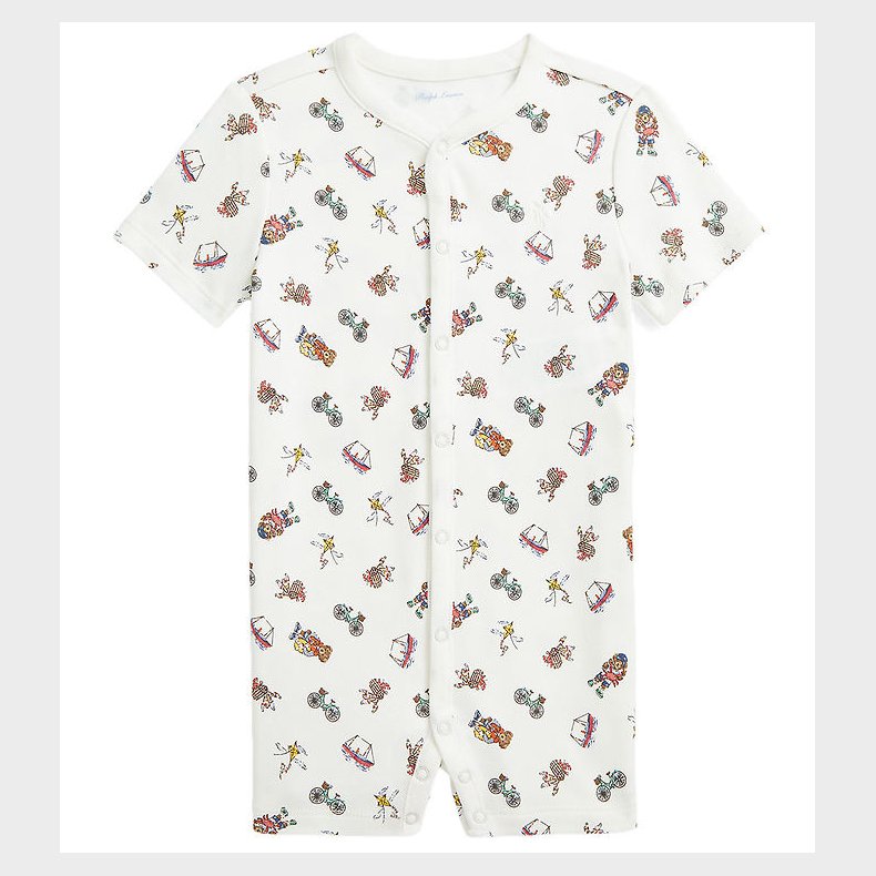 Polo Ralph Lauren Sommedragt - Hvid m. Print