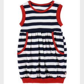 Katvig Kjole - Navy/Hvidstribet