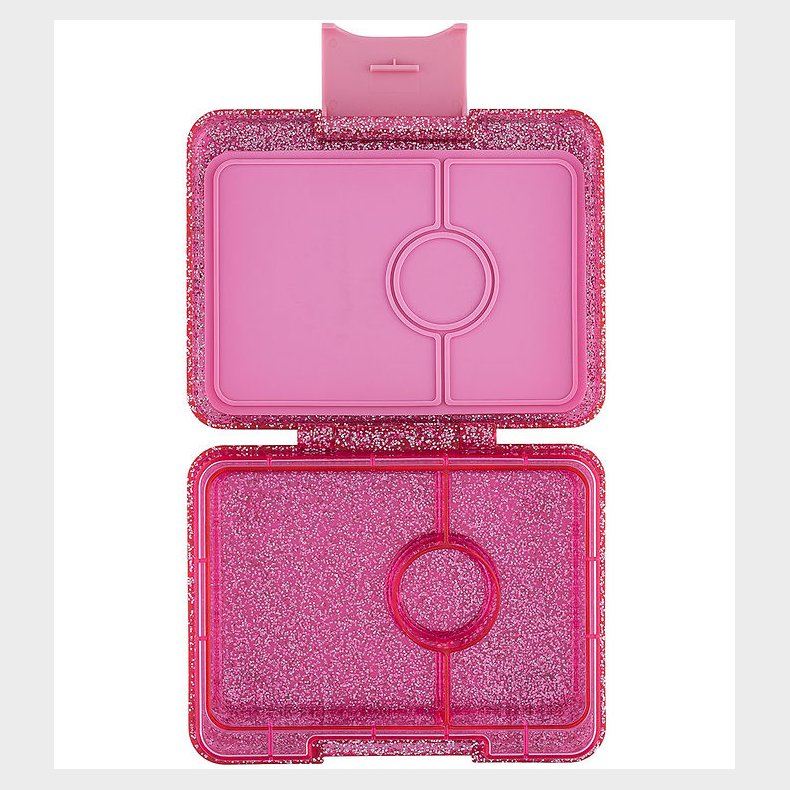 Yumbox Madkasse m. 3 Rum - Bento Snack - Sparkle Pink