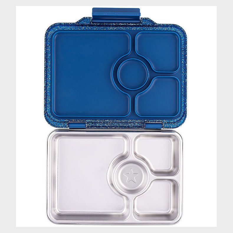 Yumbox Madkasse m. 4 Rum - Bento Steel - Twilight Glitter