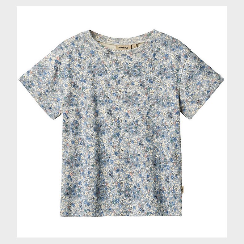 Wheat T-shirt - Ella - Blue Summer Flowers