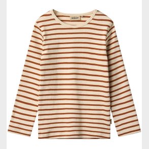 Wheat Bluse - Stig - Warm Caramel Stripe