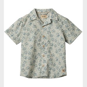 Wheat Skjorte k/ - Anker - Aqua Hawaii Flowers