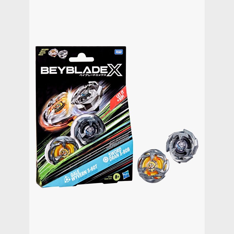 Beyblade Gale Wyvern &  Sword Dran Spinnere 2-pak
