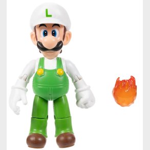 Super Mario Figur - 11 cm - Fire Luigi