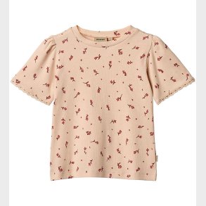 Wheat T-shirt - Rib - Iris - Rose Water Flowers