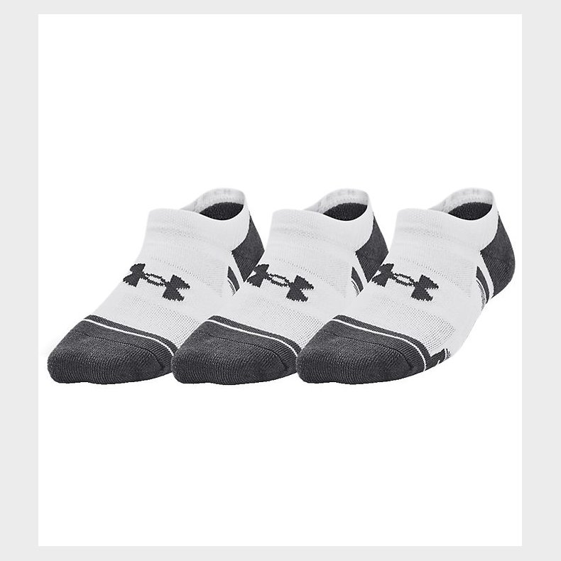 Under Armour Ankelstrmper - 3 Pak - Hvid m. Gr